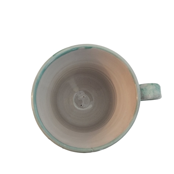 Ceramic Apple Fruit Coffee Cup Mug 4.25 in tall hand painted Italy - Picture 5 of 6